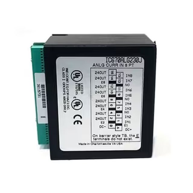 GE Fanuc IC670ALG230 Field Control Analog Input Module | 8-Channel 0-20mA/4-20mA | 12-Bit Resolution