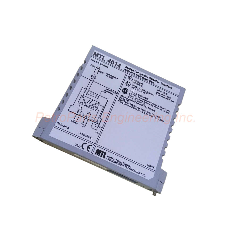 MTL4014 Relay Interface for Hazardous Area Switches