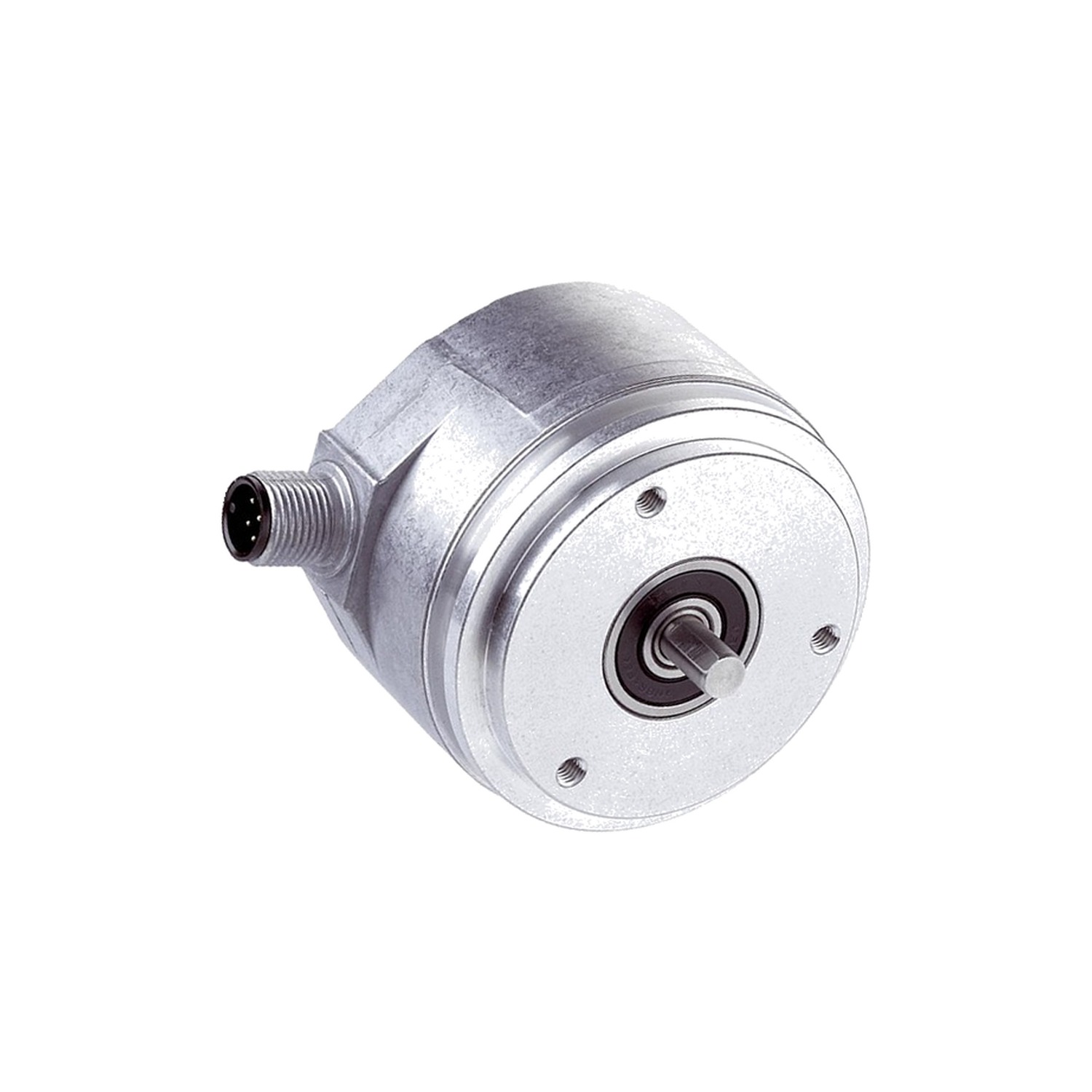 Figure 1: Front view of the SICK AFM60E-S4AC004096 Encoder showing its physical design and enclosure.